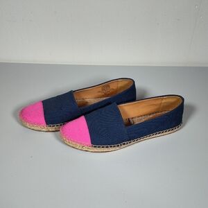 J. Crew Canvas colorblock cap-toe slip-on espadrilles 8